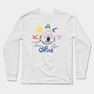 Koala Blue Olivia Newton John - Distressed Long Sleeve T-Shirt